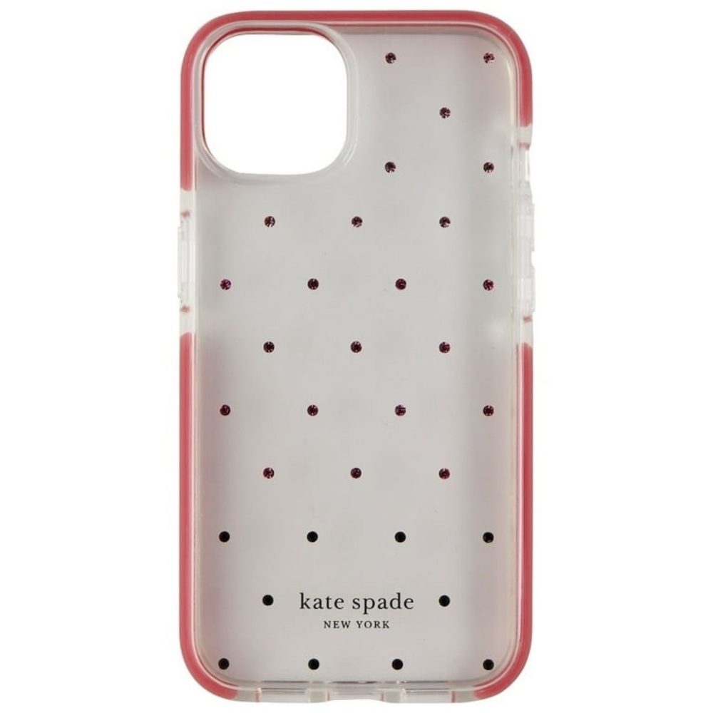 Kate Spade Hardshell Case of Apple IPhone 13 Pro Pin Dot Ombre Pink Clear